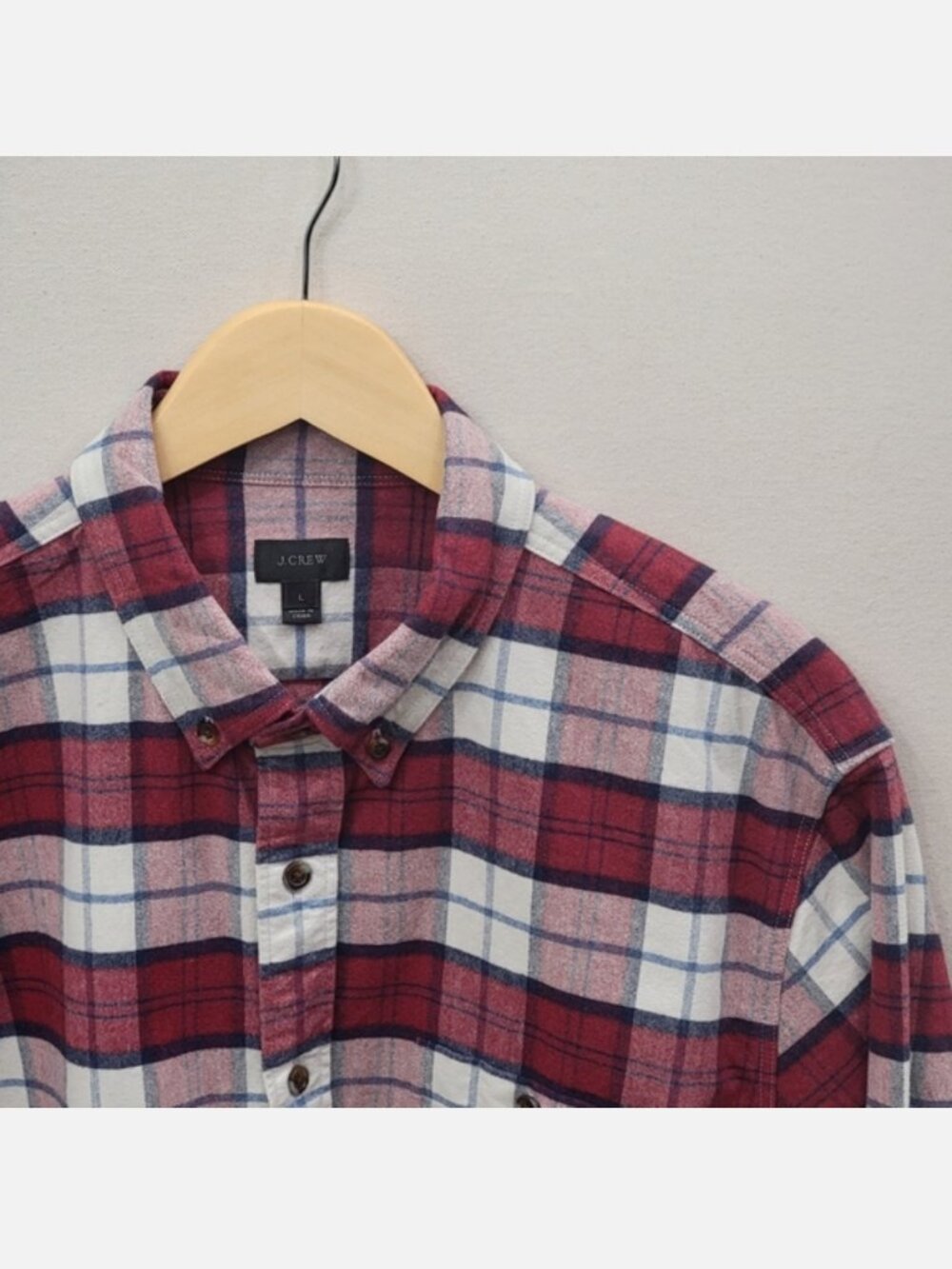 J. Crew Flannel Button Down L